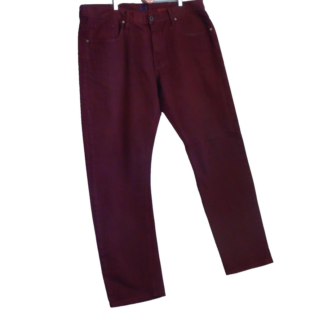 SEAN JOHN JEANS 40X32 RN#133307 GOOD CONDITION BURGUNDY
